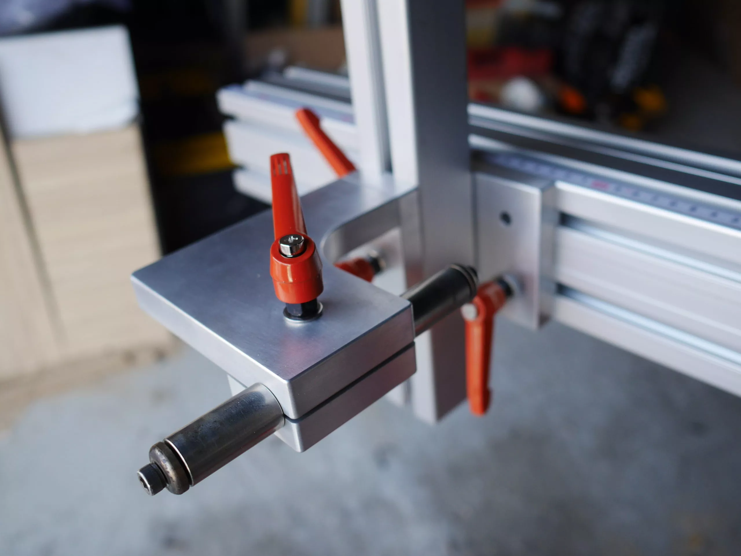 Vue du support de l'axe arrière